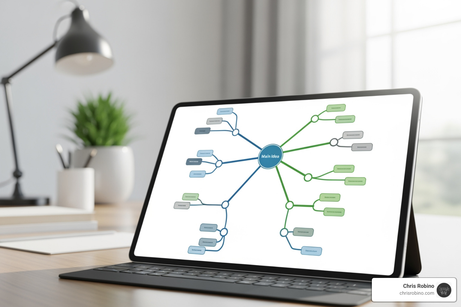 digital mind map with content ideas branching out - digital content creation tools