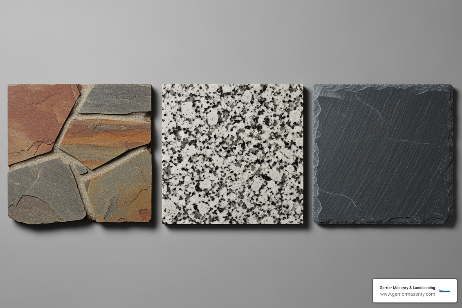 different stone types like flagstone, granite, and slate - outdoor stone pathway ideas