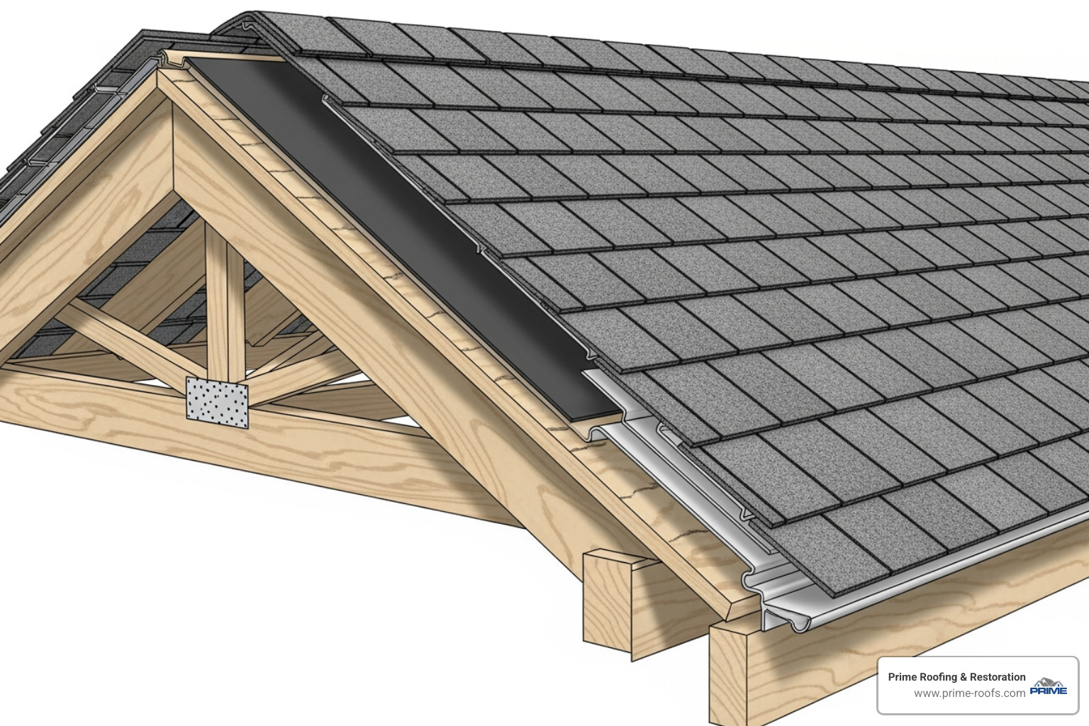 cross-section of a roof showing all layers and components - residential roofing solutions cross-section of a roof showing all layers and components - residential roofing solutions