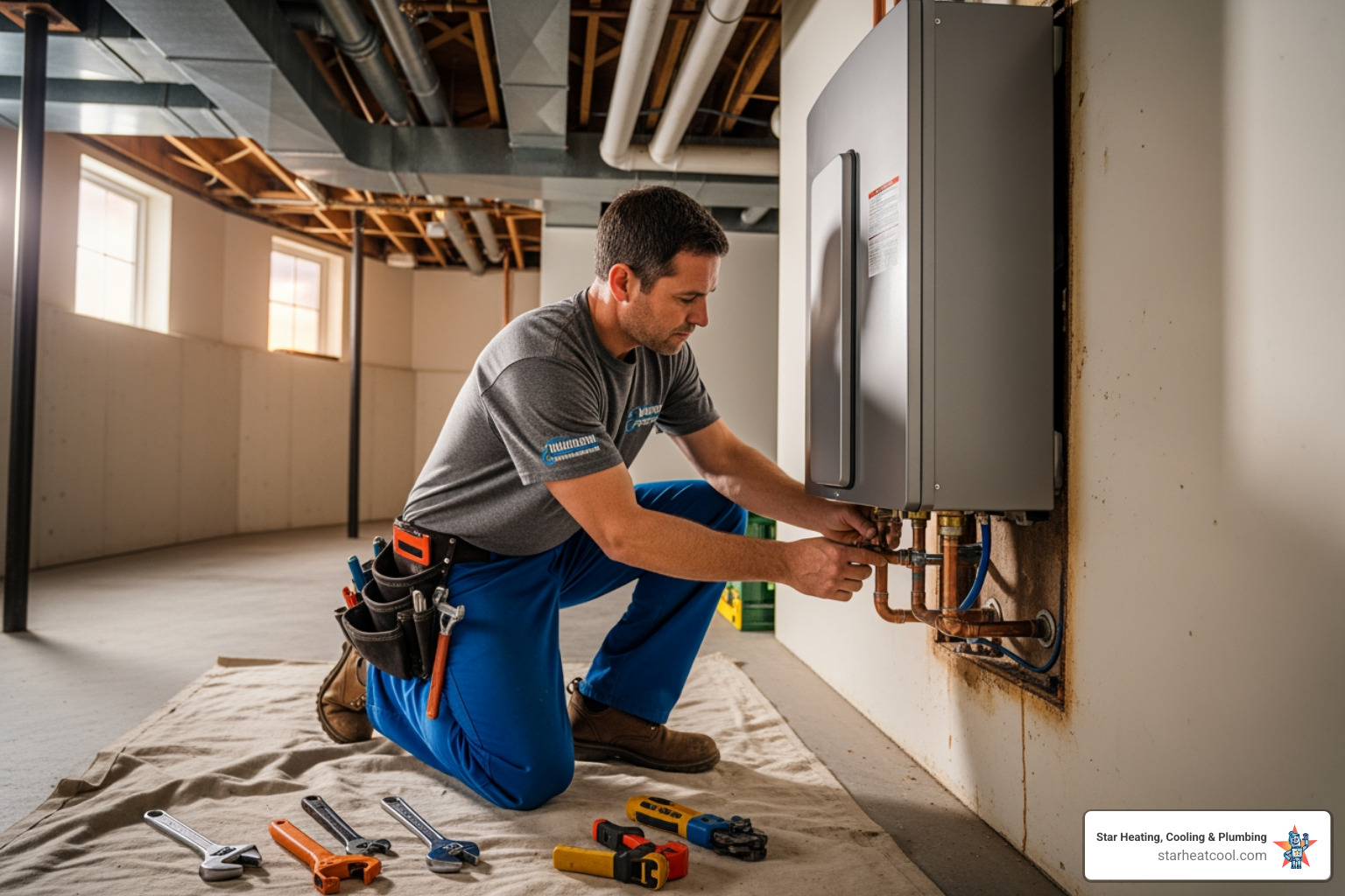 Carmel's Lifesavers: Your Guide to 24/7 Tankless Water Heater Replacement 2 infographic showing comparison between tankless and traditional tank water heater operation, including on-demand heating process, energy efficiency percentages, lifespan comparison, and space requirements - tankless water heater replacement in carmel, in