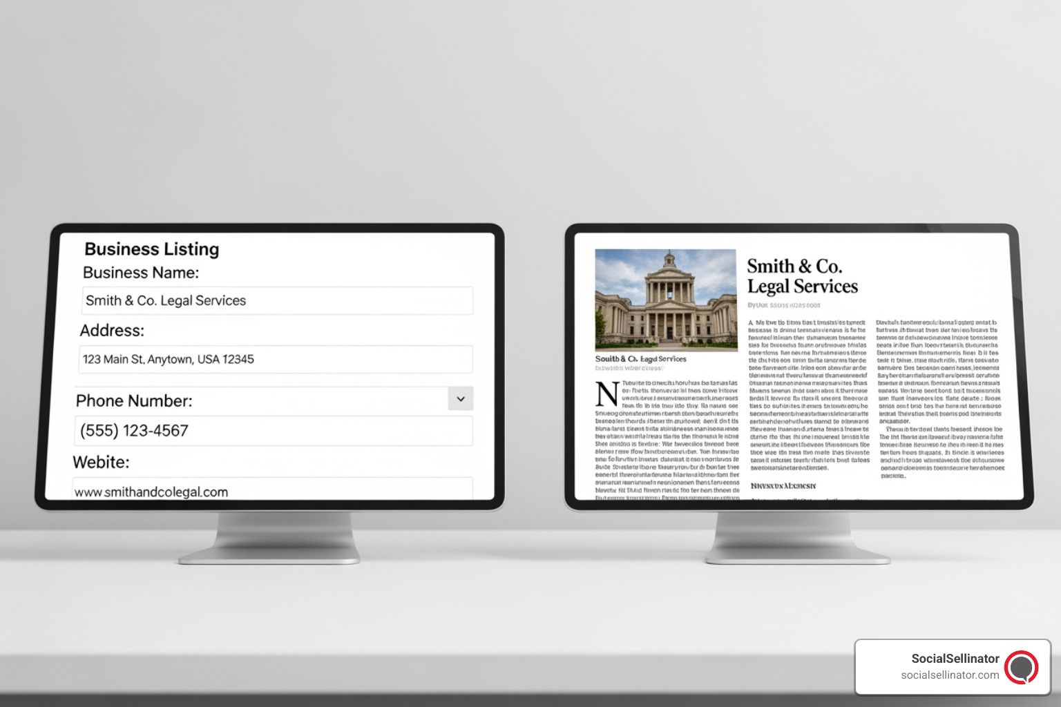 comparing a structured citation on a directory site vs. an unstructured citation in a news article - google local citations