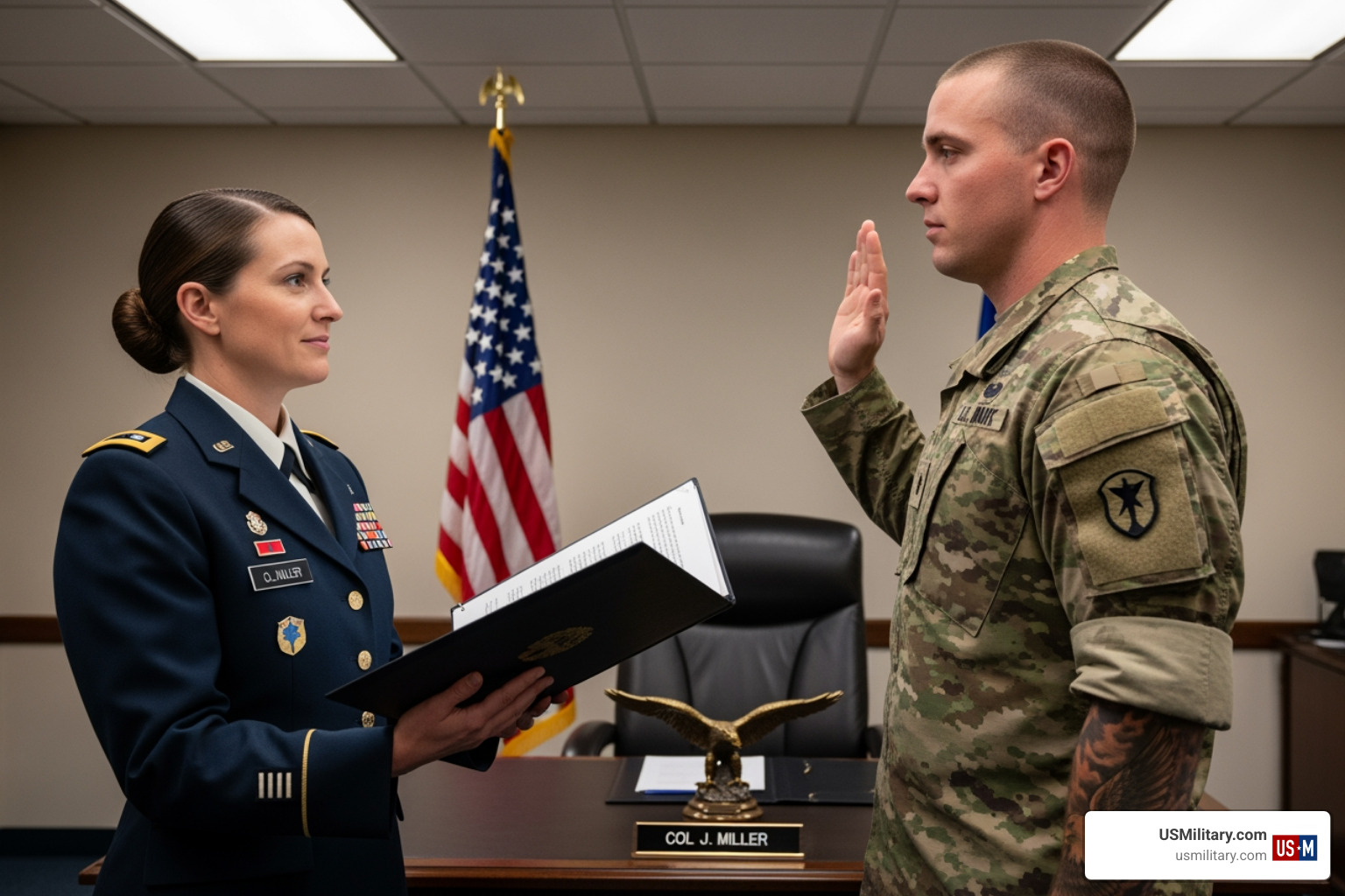 prior service member being sworn into the Army Reserve - army reserve max age