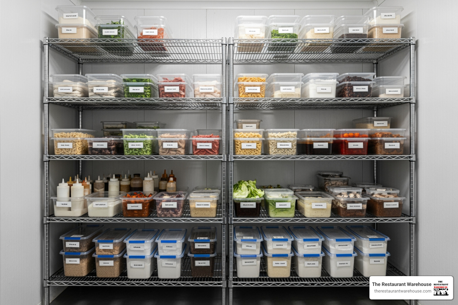 Walk-in cooler shelving