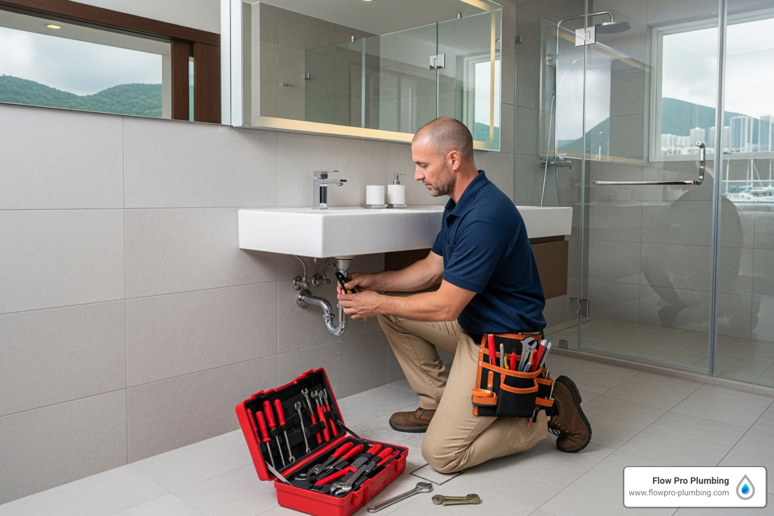 infographic showing 5 warning signs you need a bathroom plumber: dripping faucets or showerheads, slow-draining sinks or tubs, running toilet sounds, low water pressure, and puddles or water stains around fixtures - "I need a reliable plumber for a bathroom plumbing repair in Discovery Bay." infographic showing 5 warning signs you need a bathroom plumber: dripping faucets or showerheads, slow-draining sinks or tubs, running toilet sounds, low water pressure, and puddles or water stains around fixtures - "I need a reliable plumber for a bathroom plumbing repair in Discovery Bay."