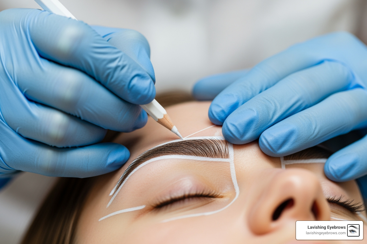 client brow mapping - hyperrealism nano brows