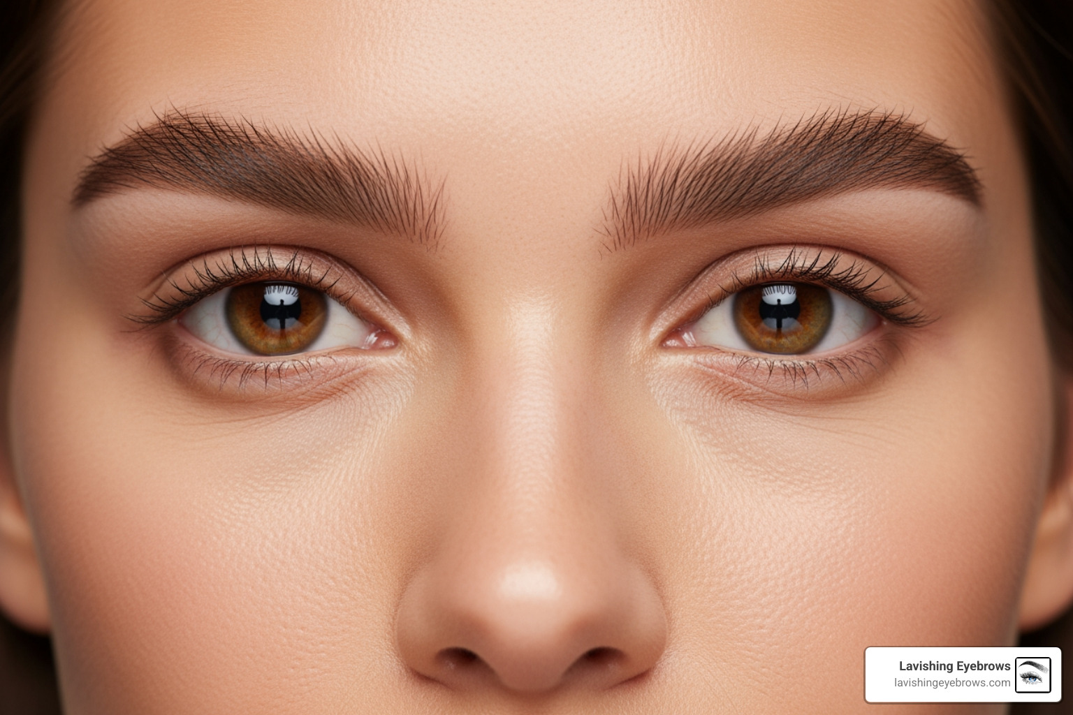 illustrating the brow mapping technique on a face - Thinning eyebrow solutions