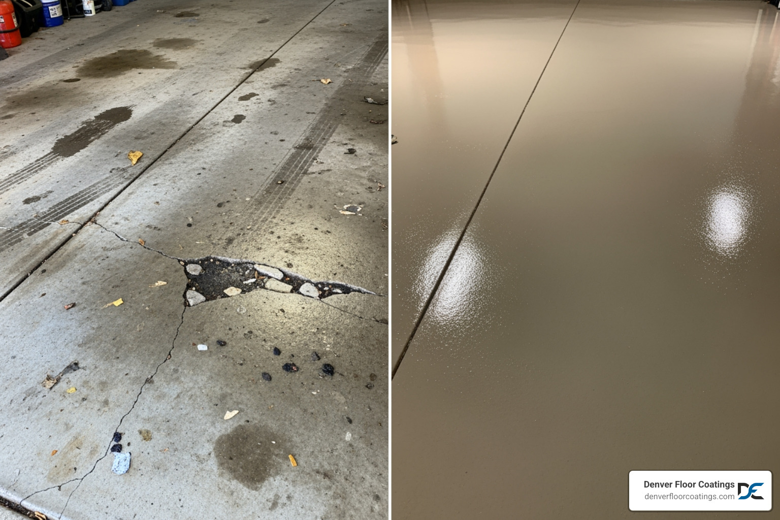 before-and-after garage floor change - denver garage floor before-and-after garage floor change - denver garage floor