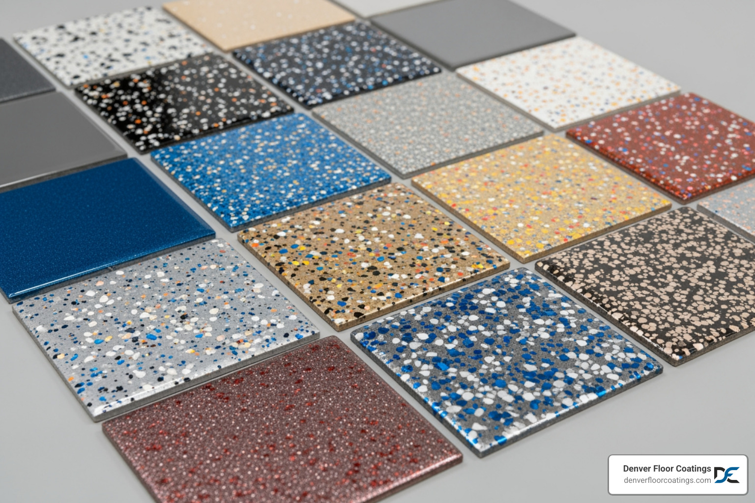 various floor coating color and flake samples - denver garage floor various floor coating color and flake samples - denver garage floor