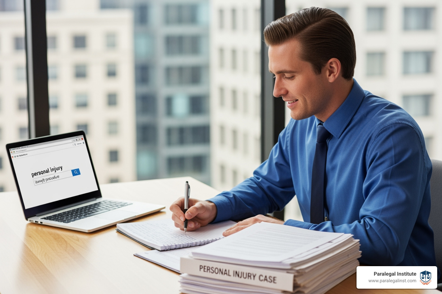 carefully organized evidence binders for a case - can a paralegal do personal injury