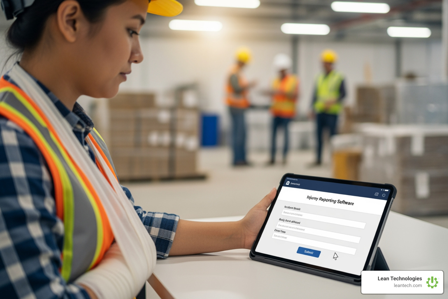 A bar chart showing a significant decrease in workplace injury rates over time after implementing digital reporting software - injury reporting software