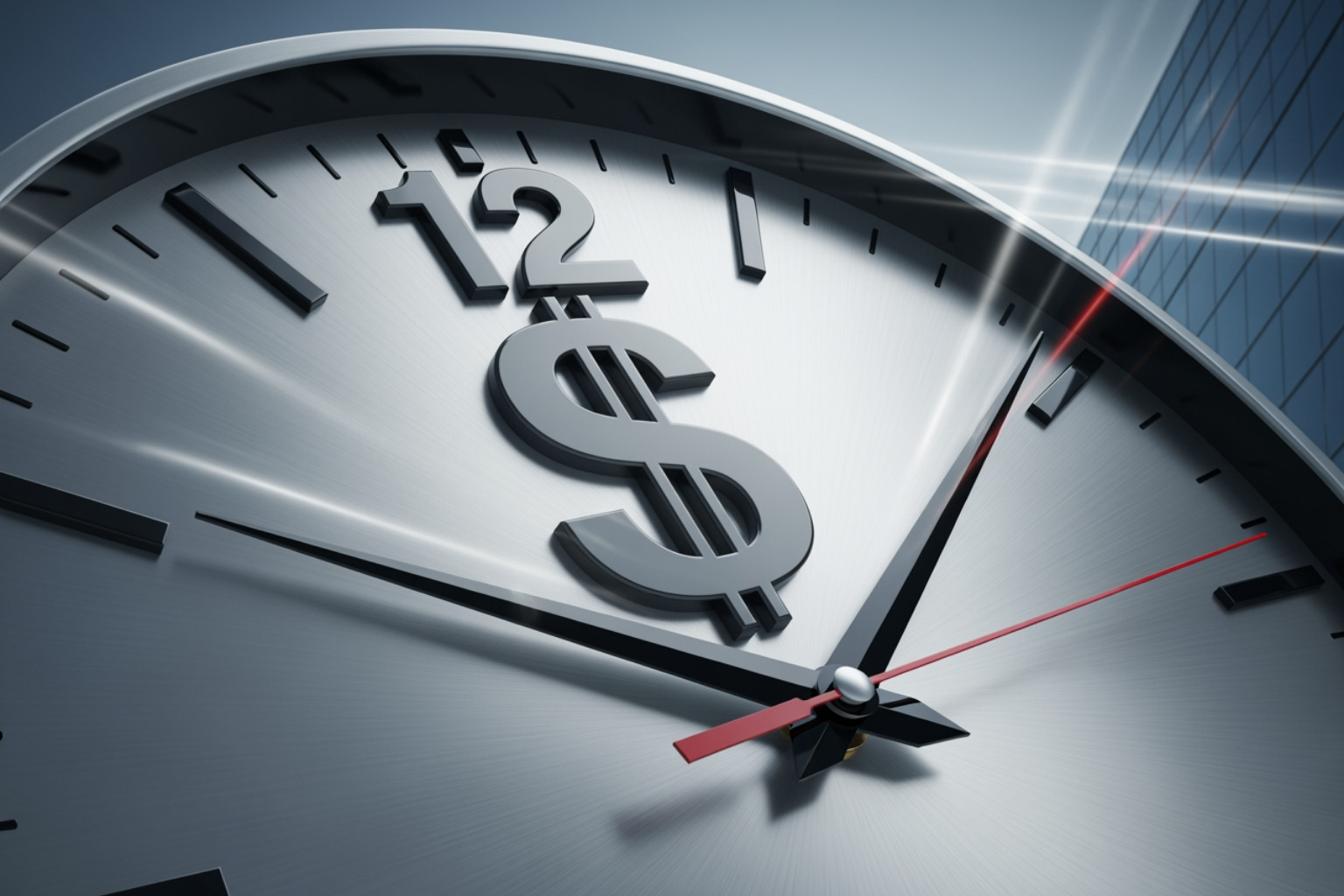 A clock with a money symbol representing fast funding - Fast personal loan approval A clock with a money symbol representing fast funding - Fast personal loan approval