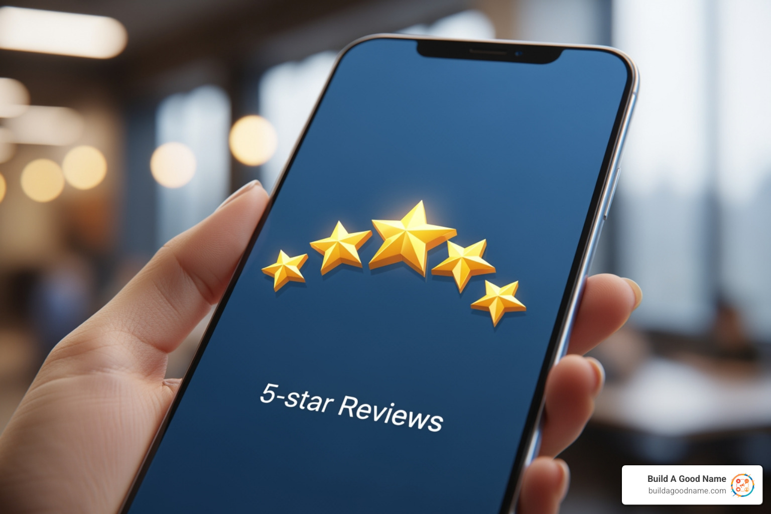 customer happily scanning a QR code on a business card to leave a review - Get 5-star reviews customer happily scanning a QR code on a business card to leave a review - Get 5-star reviews