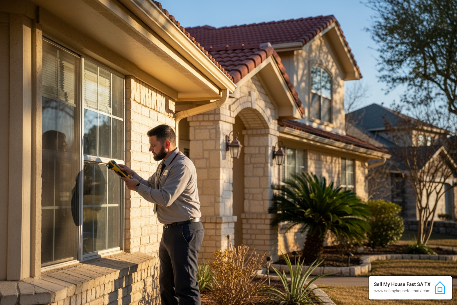 San Antonio home inspector checking window condition before sale - is it worth replacing windows before selling a house