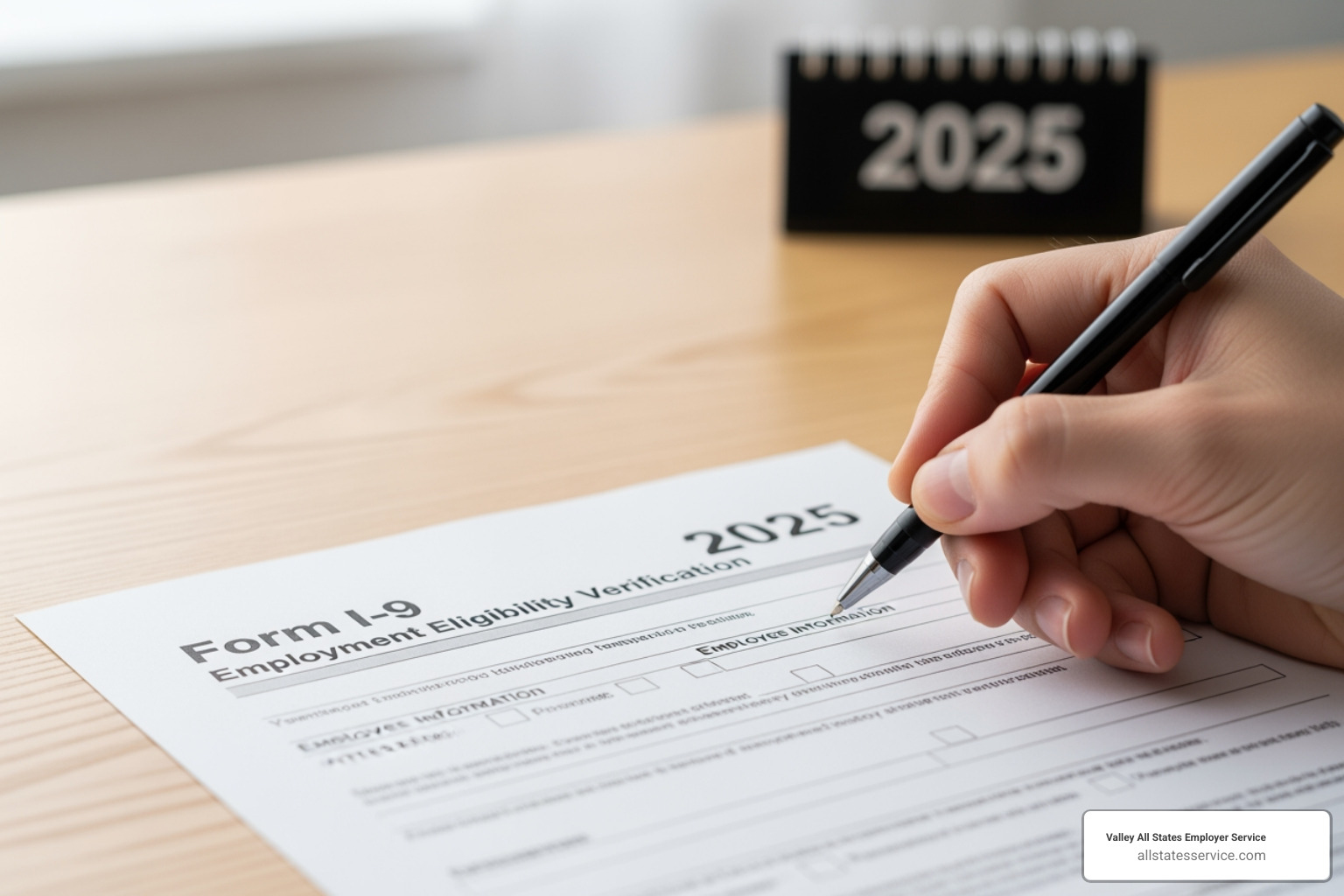Lists of Acceptable Documents for Form I-9, showing List A, List B, and List C documents - 2025 new i 9 form