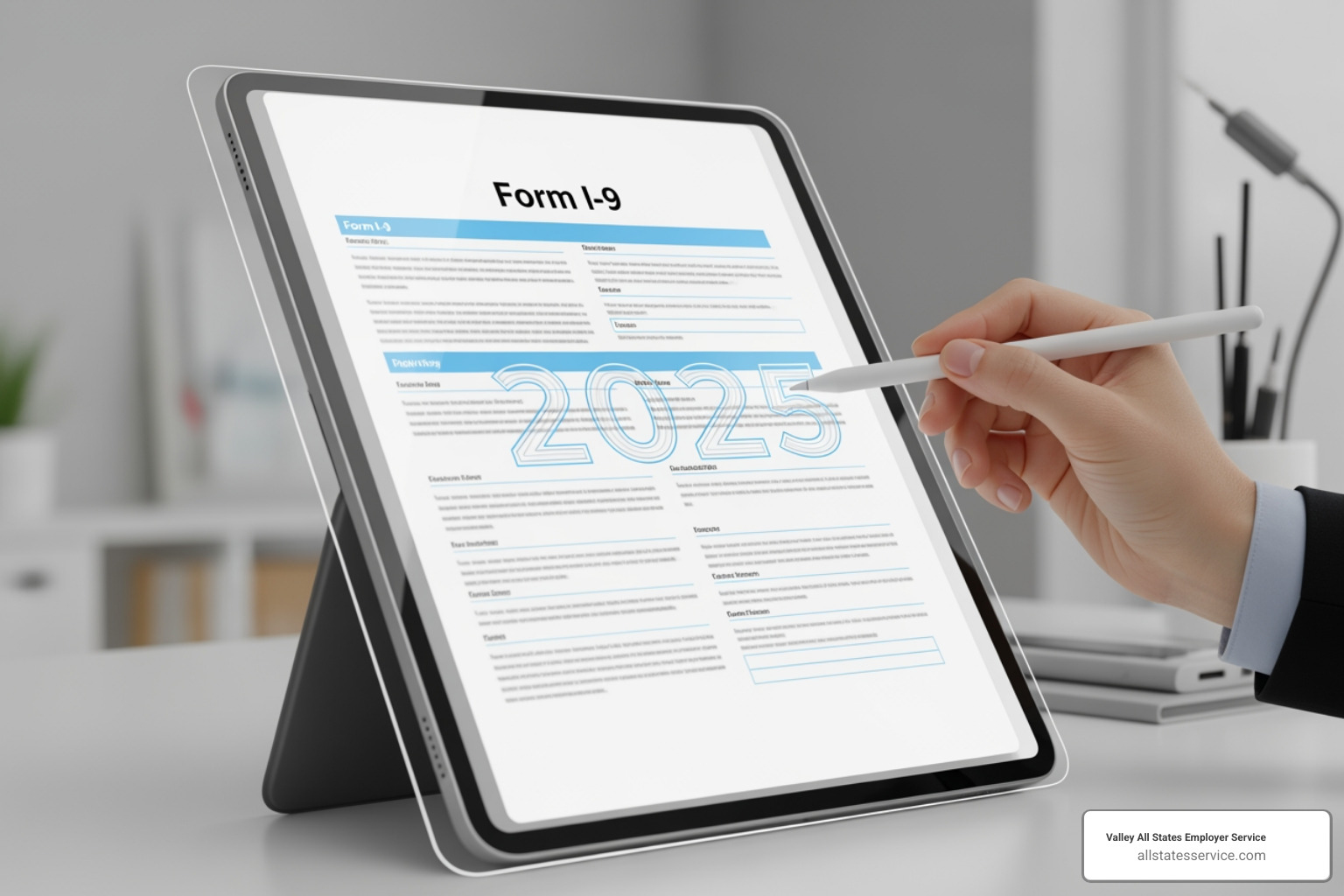 Side-by-side comparison of old and new Form I-9 headers, highlighting changes in edition date and minor textual updates - 2025 new i 9 form
