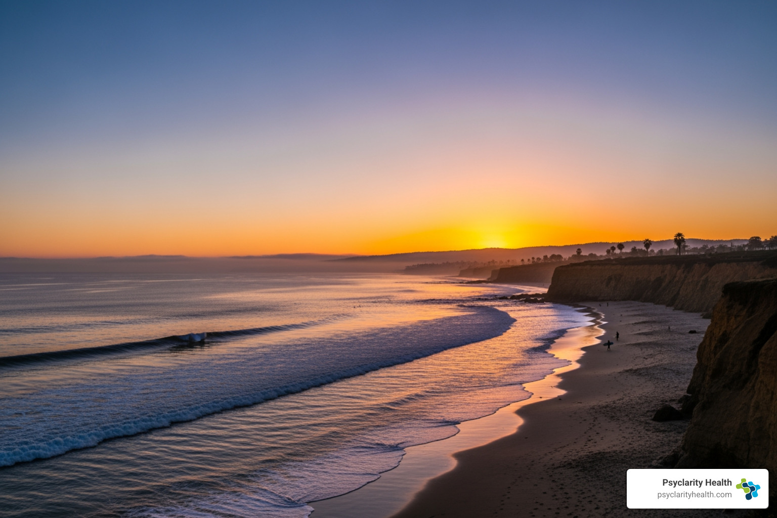 San Diego coastline at sunrise - depression treatment San Diego San Diego coastline at sunrise - depression treatment San Diego
