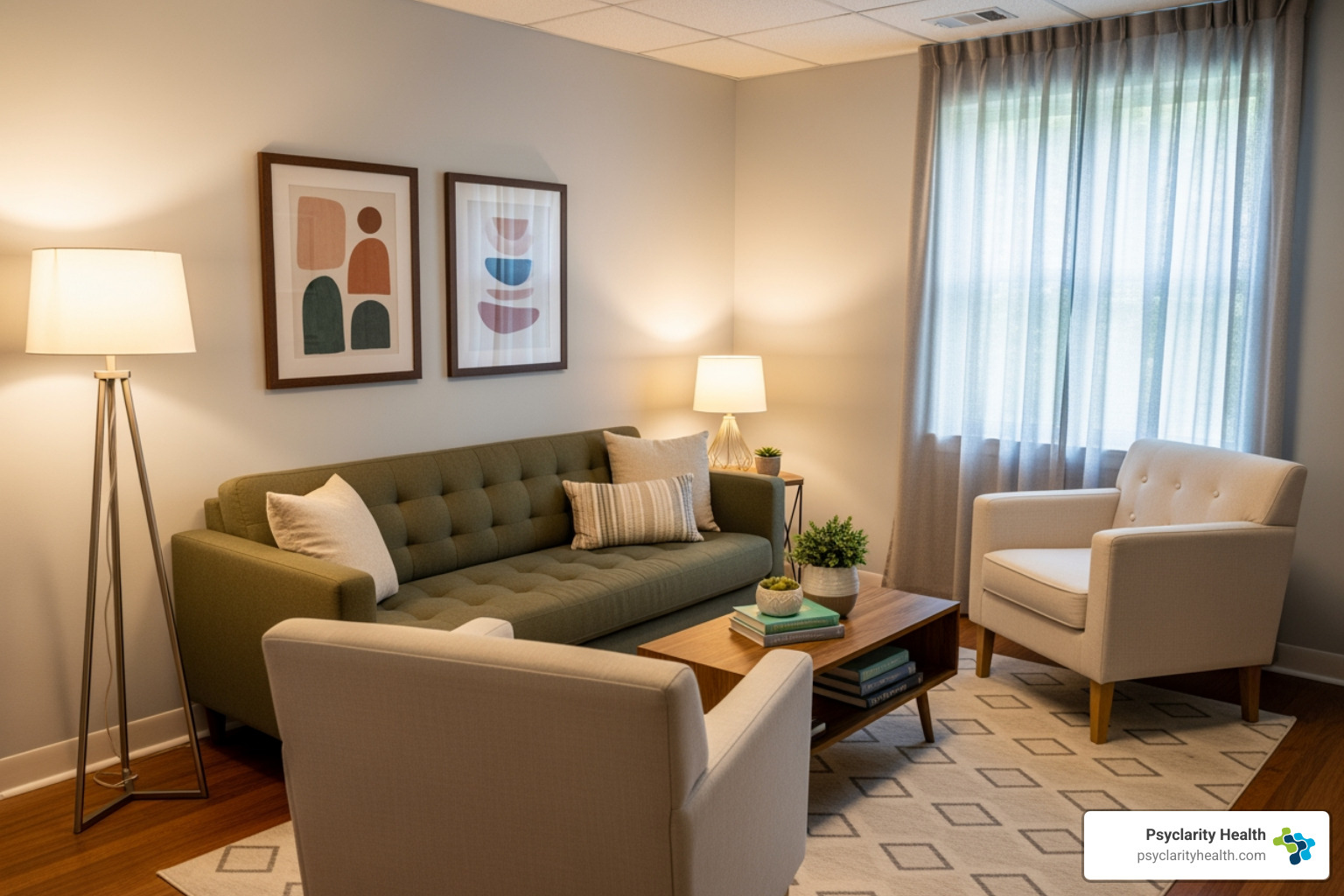 Comfortable and professional therapy room - depression treatment San Diego Comfortable and professional therapy room - depression treatment San Diego