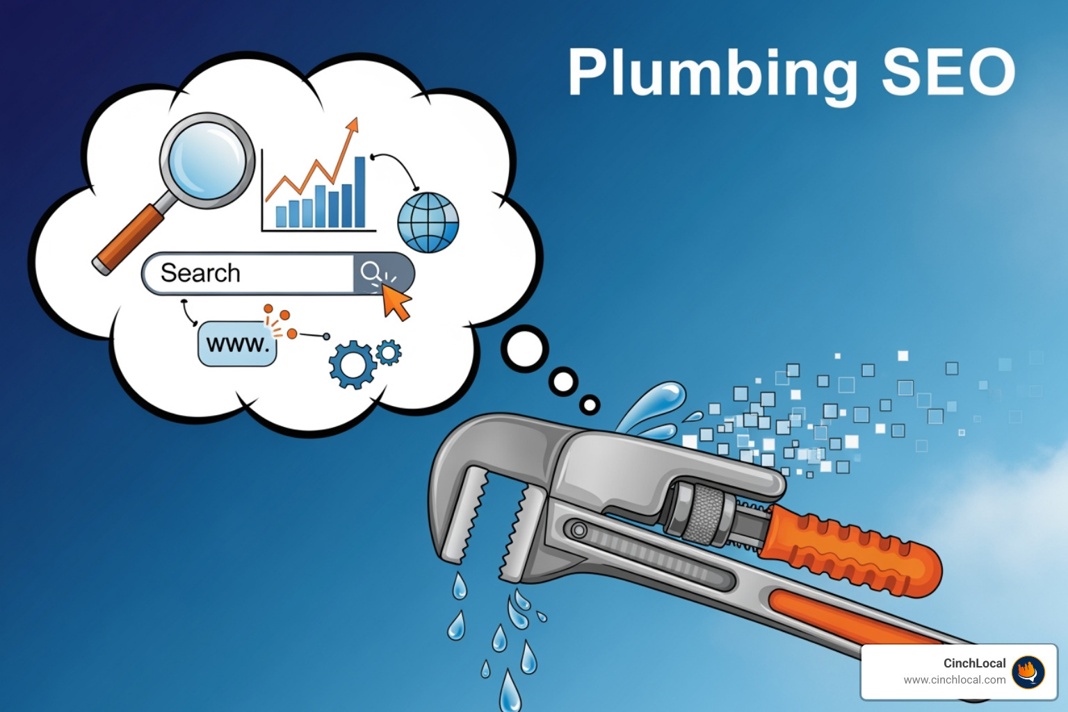optimized vs poorly optimized page title in search results - plumbing seo