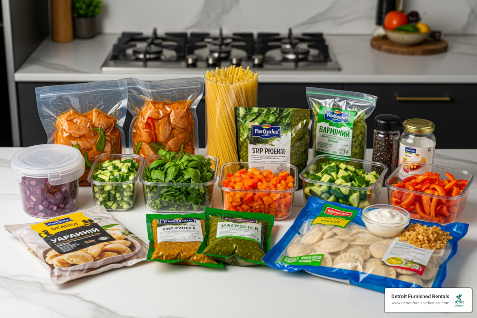 Variety of ready-to-cook dishes from different cuisines - Ready to cook