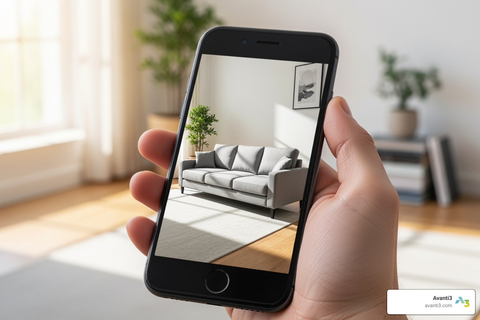 smartphone overlays 3D model in living room - how to develop augmented reality application