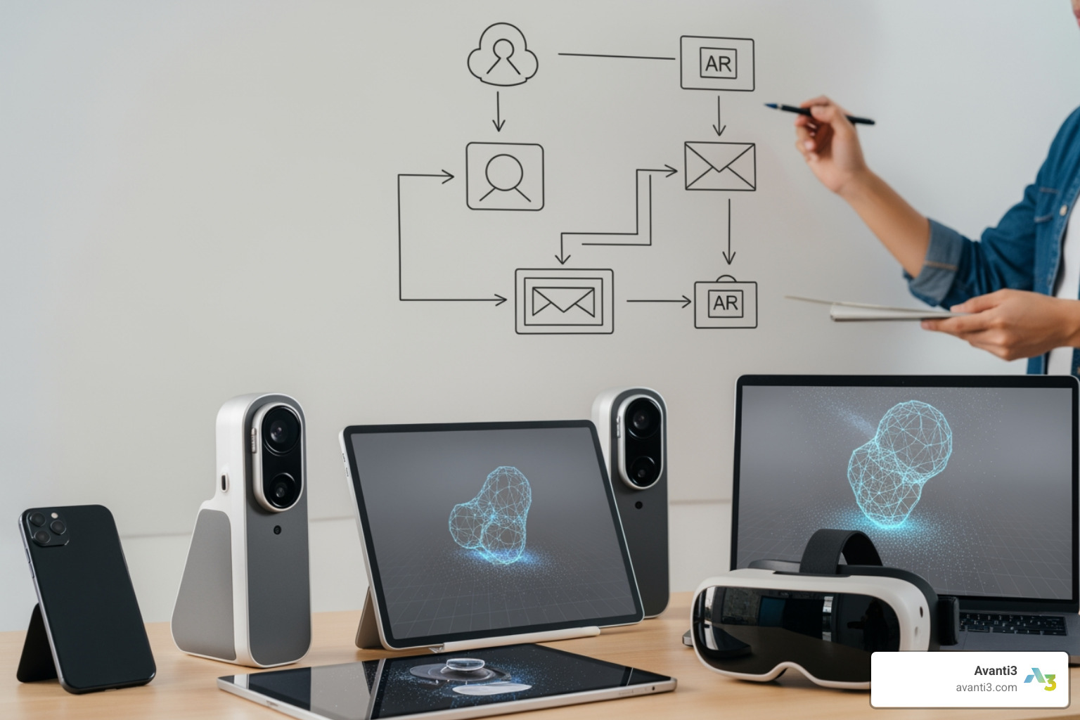 flowchart of AR development lifecycle - how to develop augmented reality application