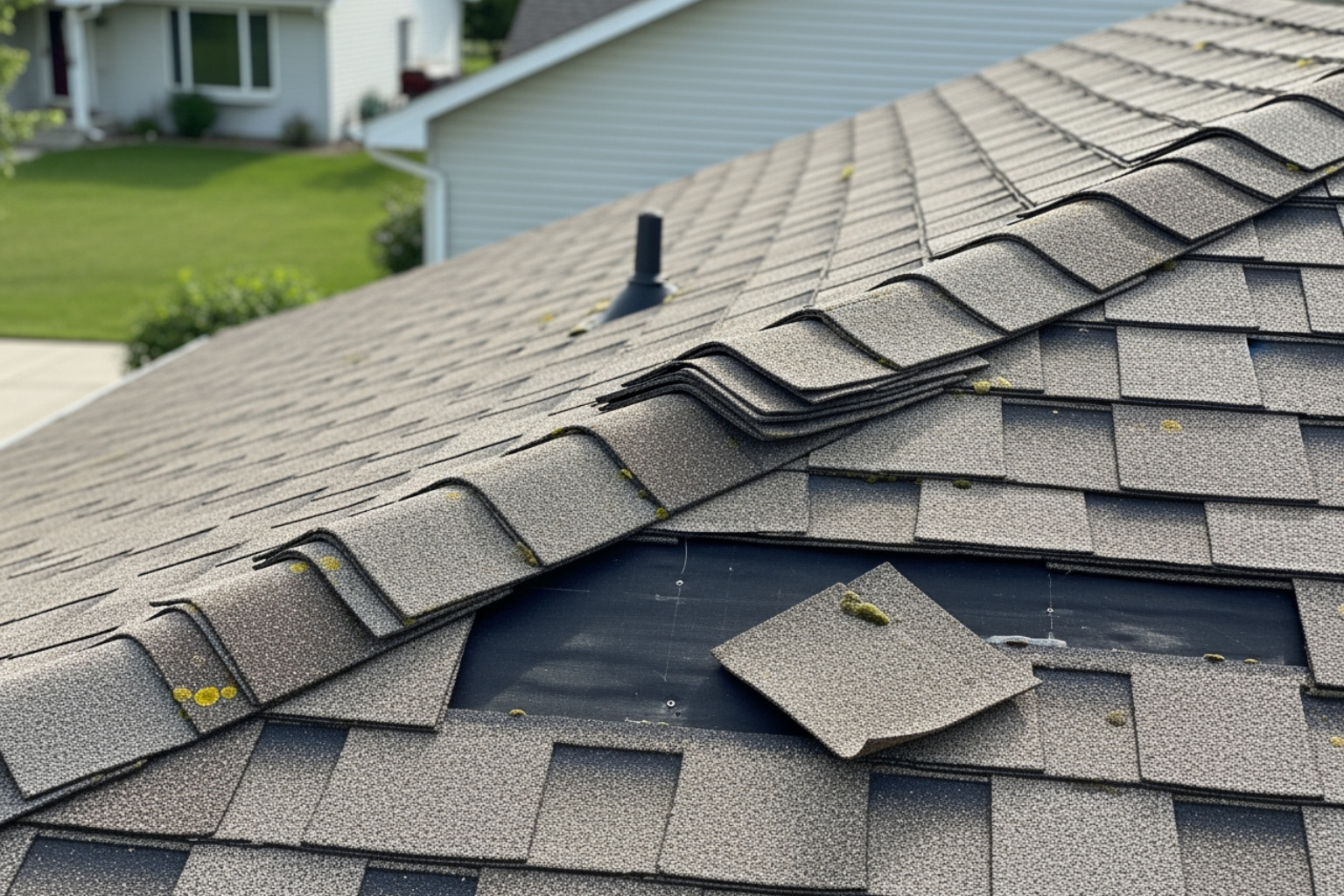 curled and missing asphalt shingles - budget friendly roof repair curled and missing asphalt shingles - budget friendly roof repair