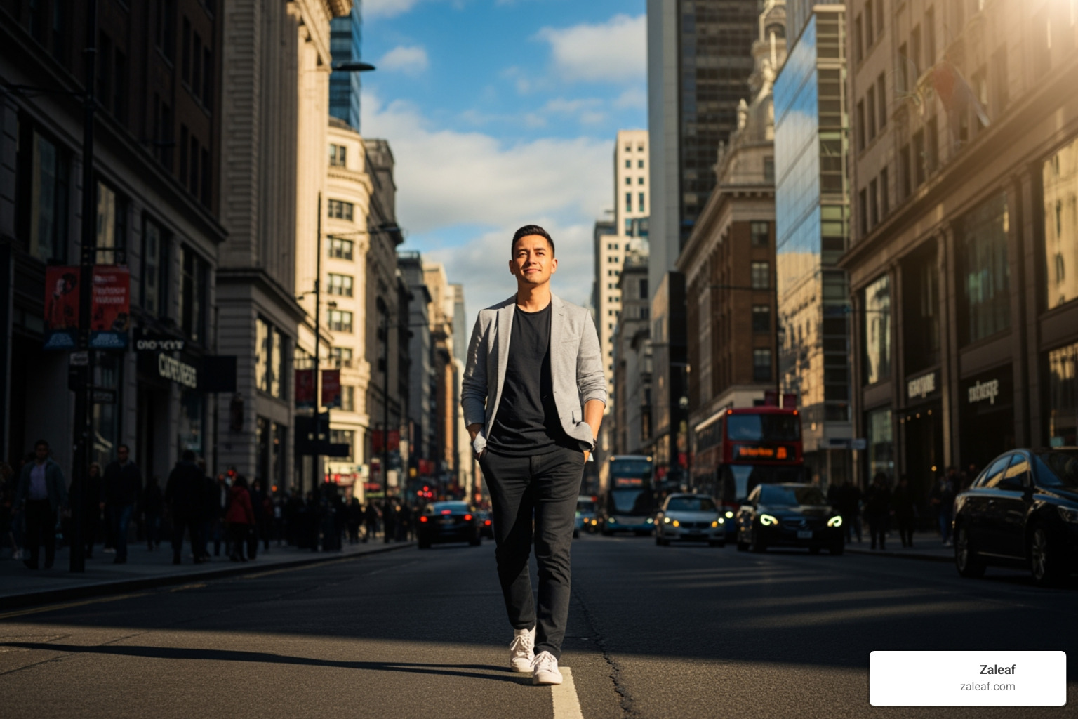 person confidently navigating daily situations - No ID required person confidently navigating daily situations - No ID required