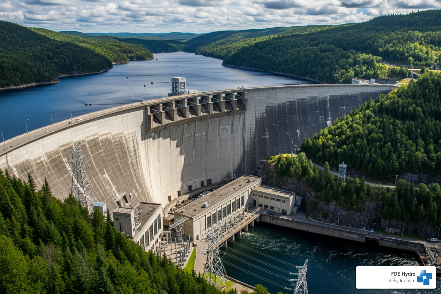 Large hydroelectric dam in Quebec - Canada renewable energy Large hydroelectric dam in Quebec - Canada renewable energy