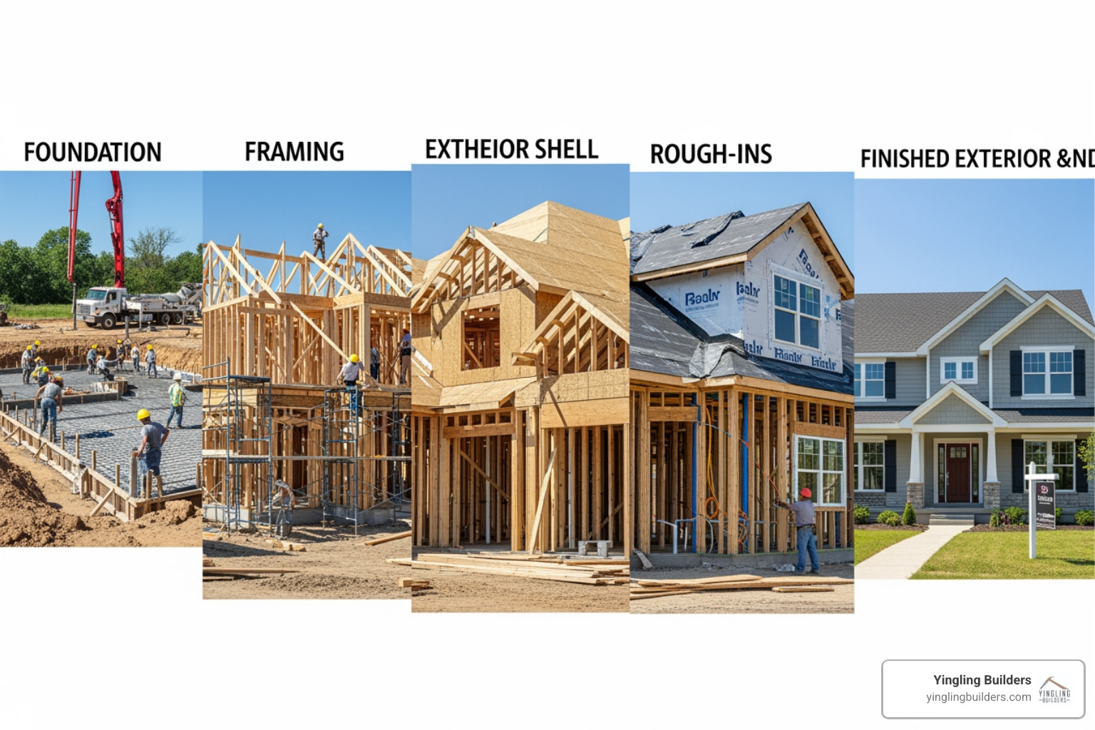 Exposed pipes and wires inside walls before drywall is installed, showing the intricate network of a home's mechanical systems - home building stages