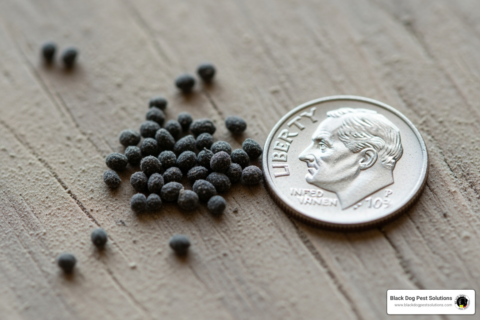 mouse droppings next to a dime for scale - Garage mice control mouse droppings next to a dime for scale - Garage mice control