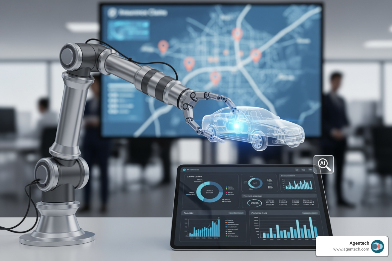 dashboard showing AI modules for property claim - AI for insurance claims processing