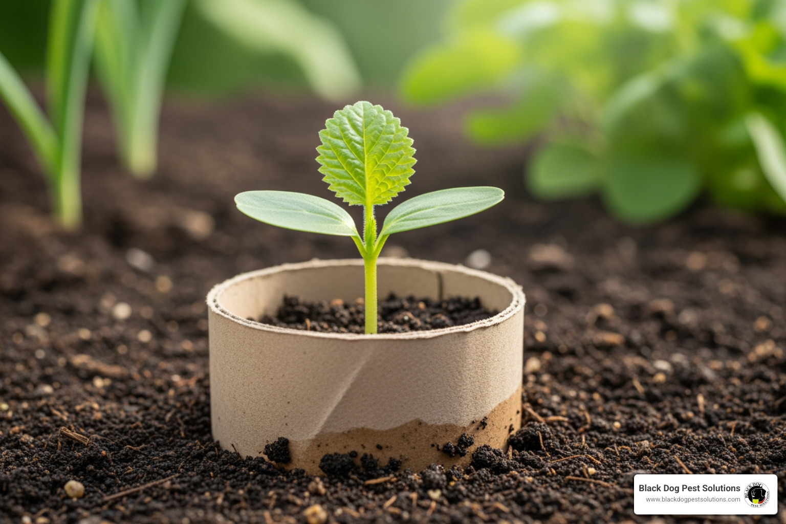 cardboard collar around seedling - how to get rid of pill bugs in garden cardboard collar around seedling - how to get rid of pill bugs in garden