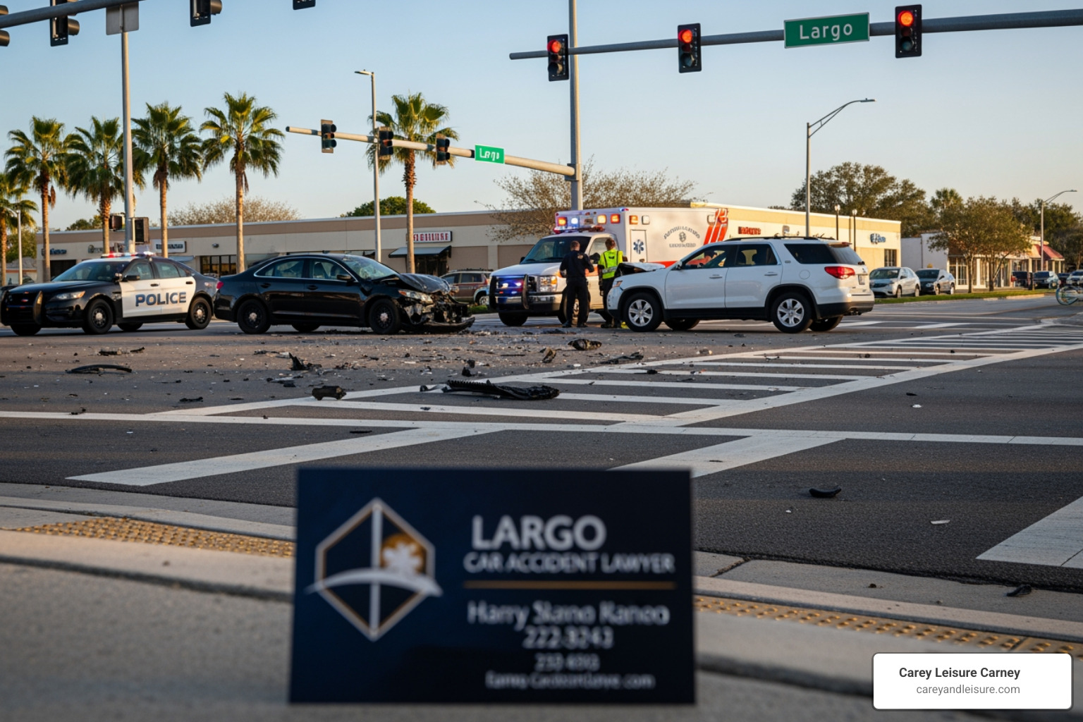 T-bone car accident at an intersection - Largo car accident lawyer