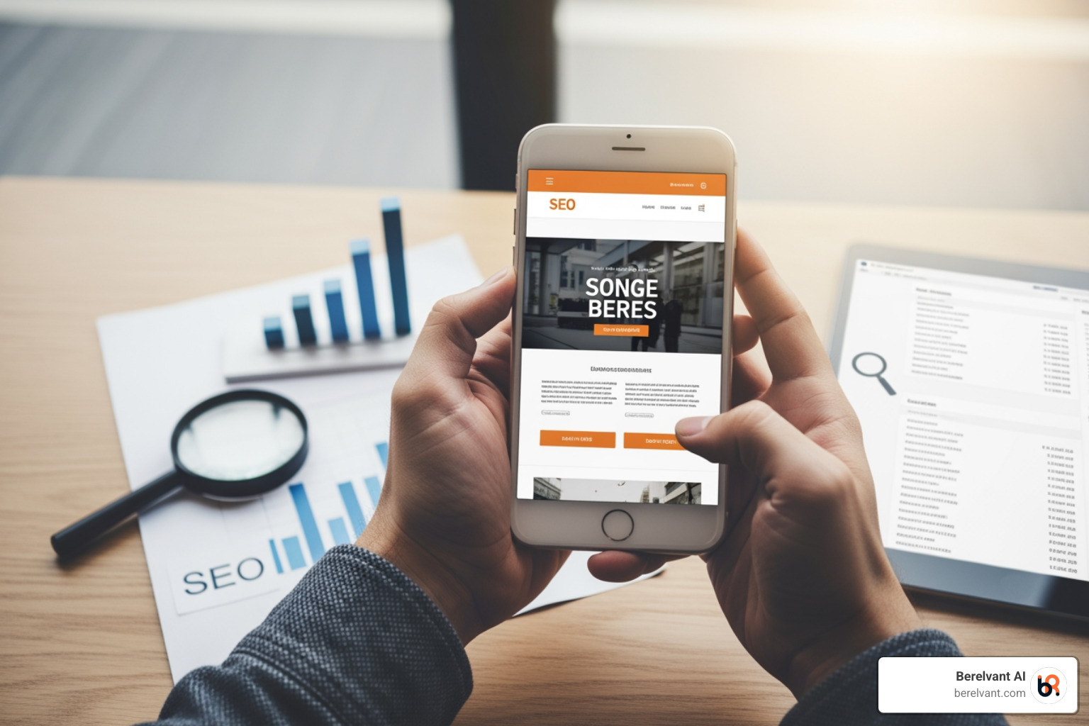 A mobile search result showing a "local pack" with a map and business listings for local businesses related to the search query. - Mobile SEO optimization