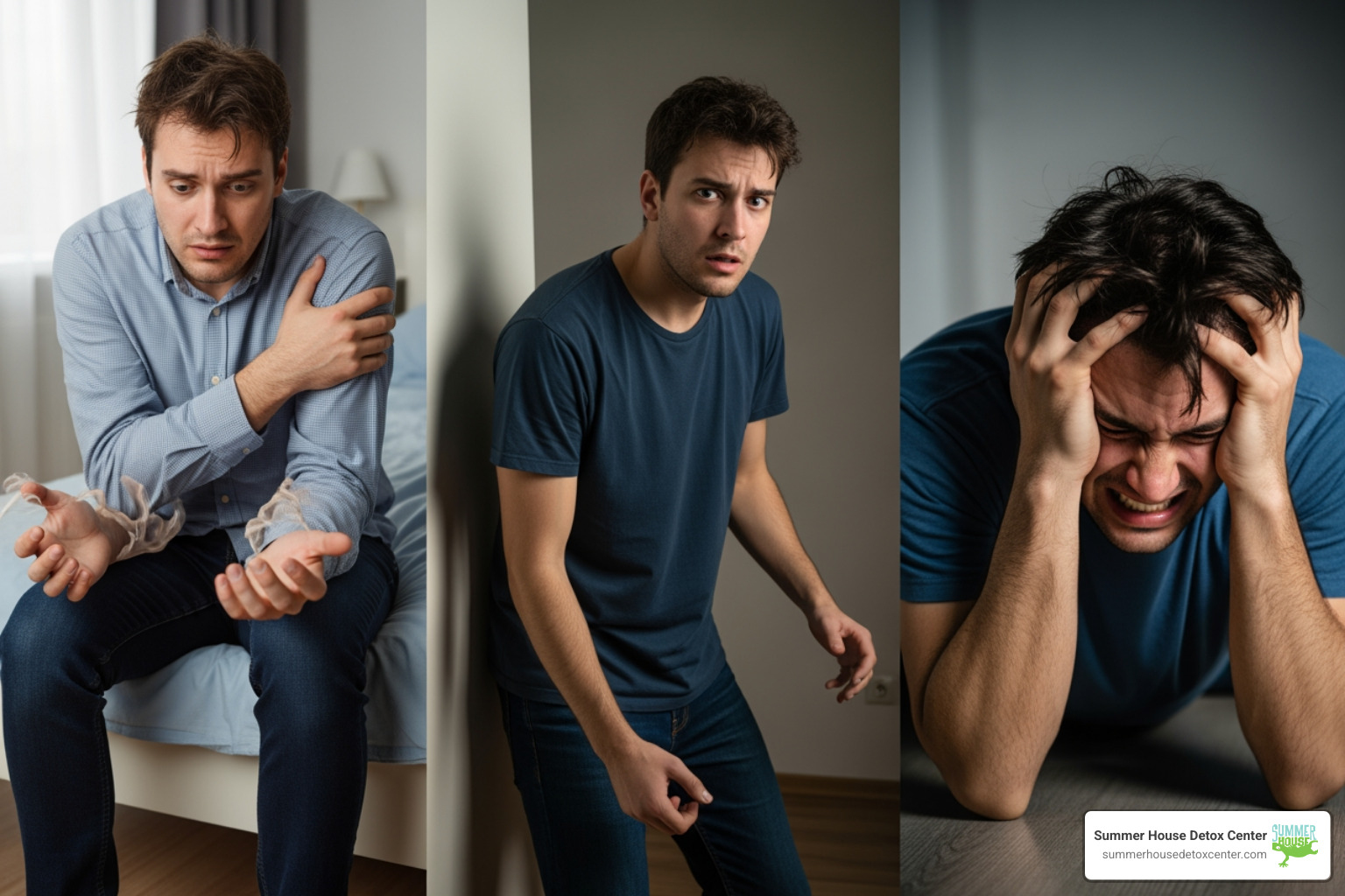 illustration of the timeline of alcohol withdrawal symptoms - Alcohol detox program