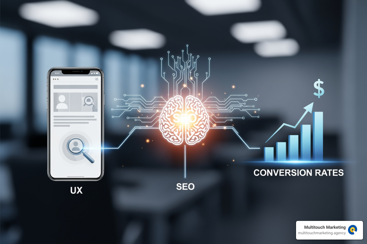 SEO, UX, and Conversions working together - Website performance optimization services SEO, UX, and Conversions working together - Website performance optimization services