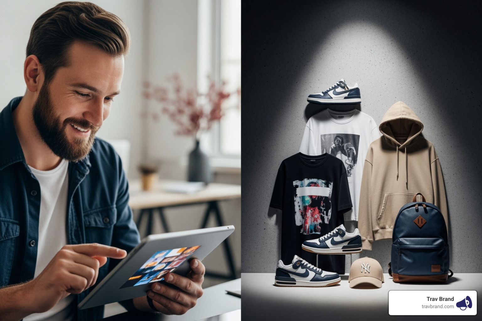 showing examples of great e-commerce content from brands like Beardbrand and The Hundreds - Content marketing for e-commerce