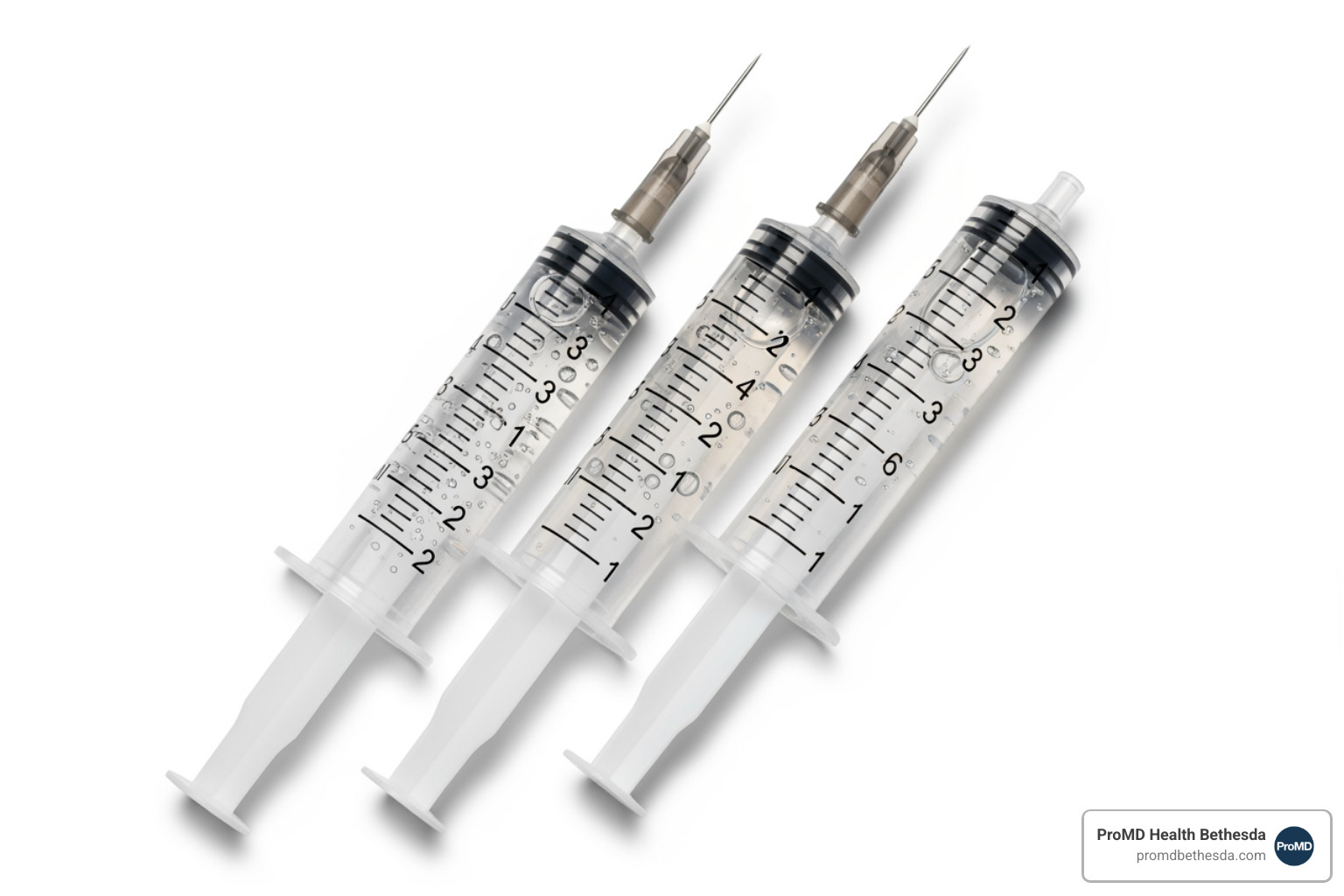 Image showing different consistencies of filler gels, from thin to thick, to represent various dermal filler types and their uses - dermal fillers bethesda