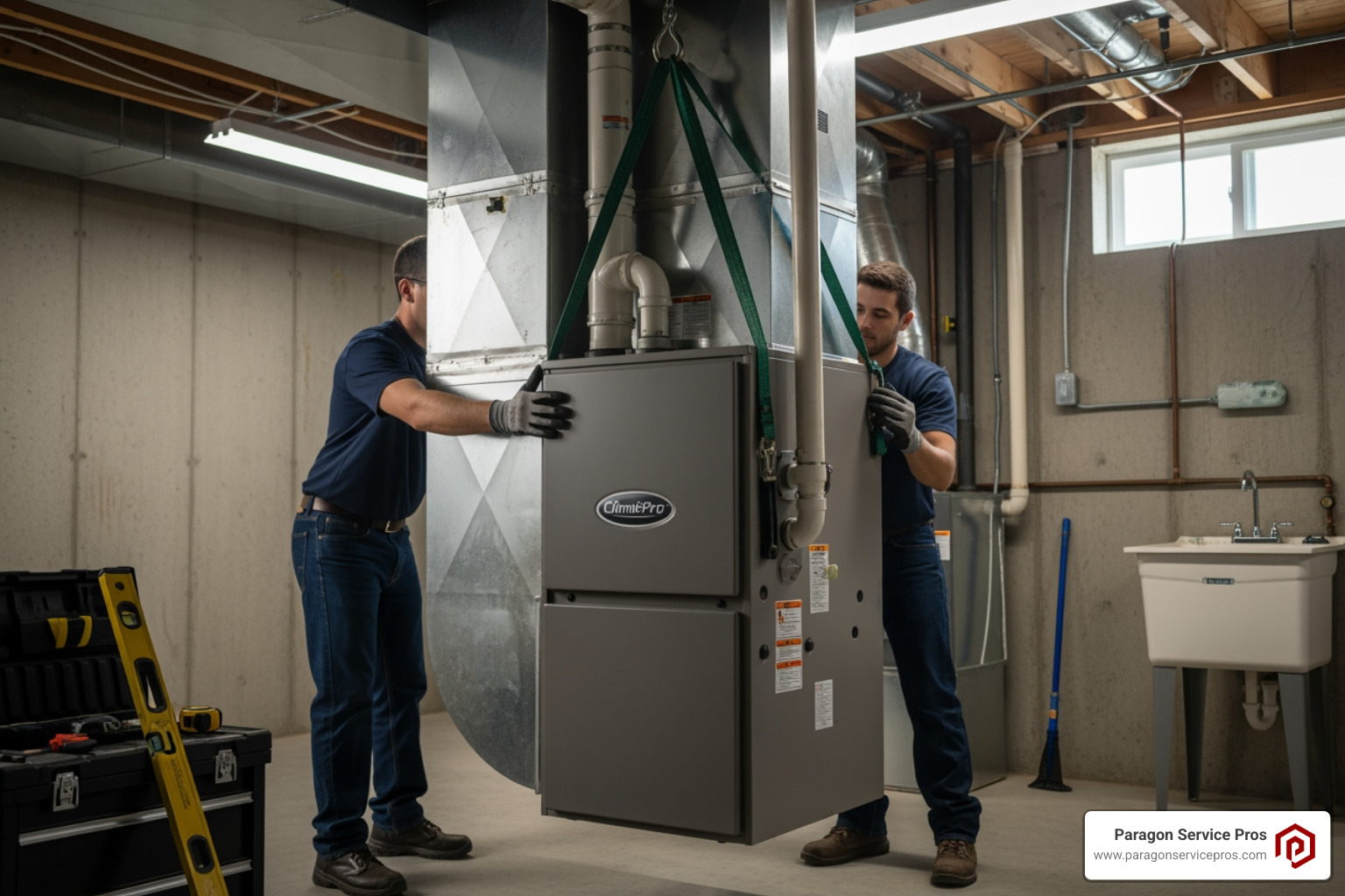 infographic showing three main benefits of professional furnace installation: improved energy efficiency with high-efficiency models, 15-20 year system lifespan with proper installation, and guaranteed safety compliance with local Chandler building codes - "Find local experts for a new furnace installation in Chandler." infographic showing three main benefits of professional furnace installation: improved energy efficiency with high-efficiency models, 15-20 year system lifespan with proper installation, and guaranteed safety compliance with local Chandler building codes - "Find local experts for a new furnace installation in Chandler."