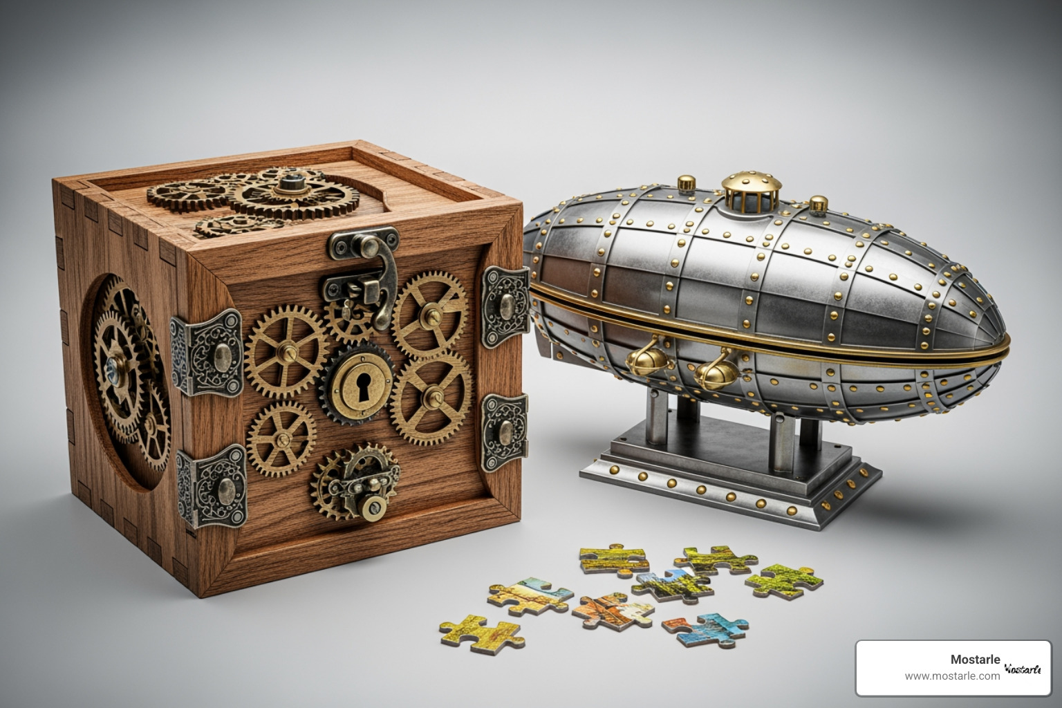 3D metal model, escape room box, jigsaw puzzle - puzzle ideas for adults