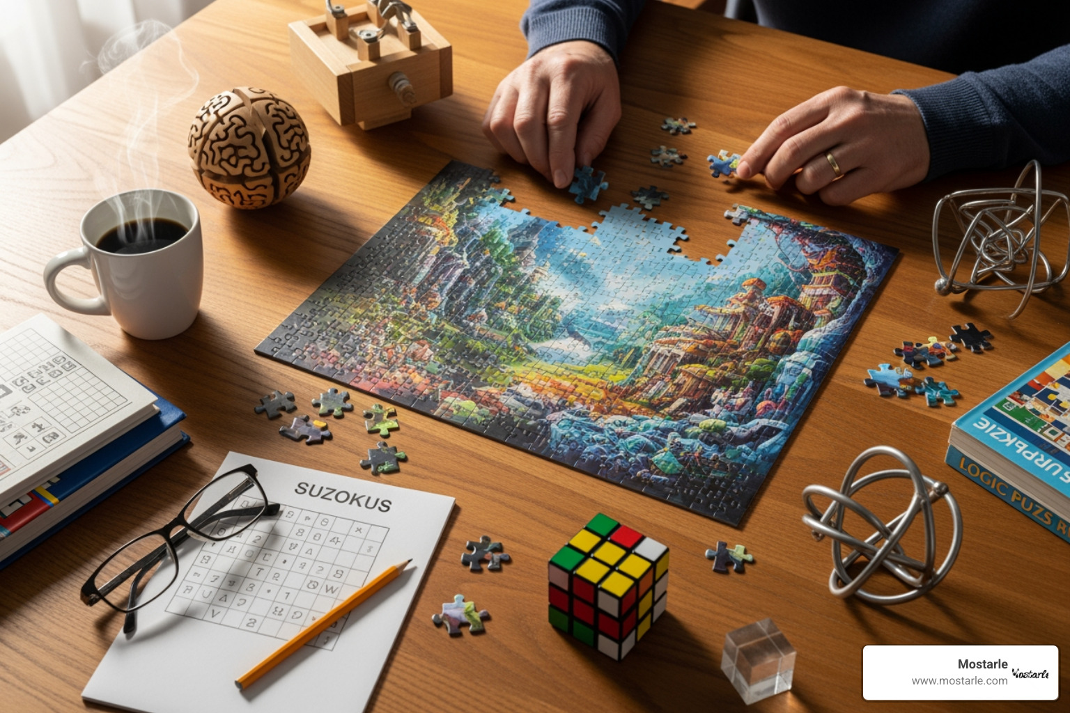 classic logic grid puzzle - puzzle ideas for adults