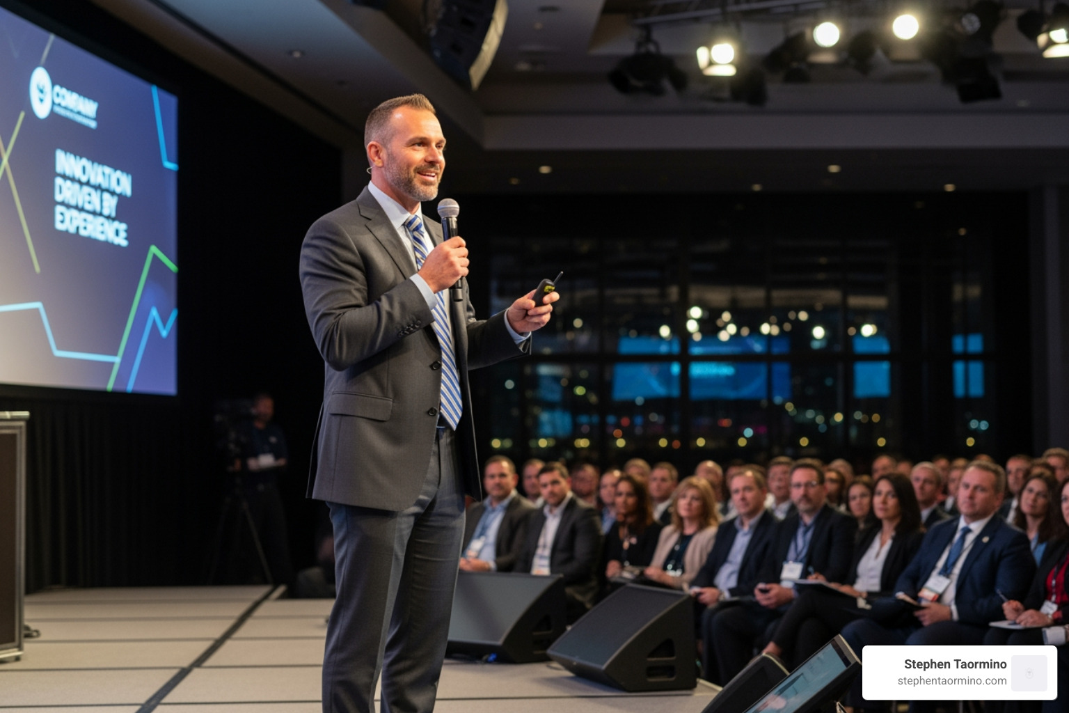 Veteran entrepreneur speaking at event - tactical gear business owner matt inspirational speaker idaho veteran