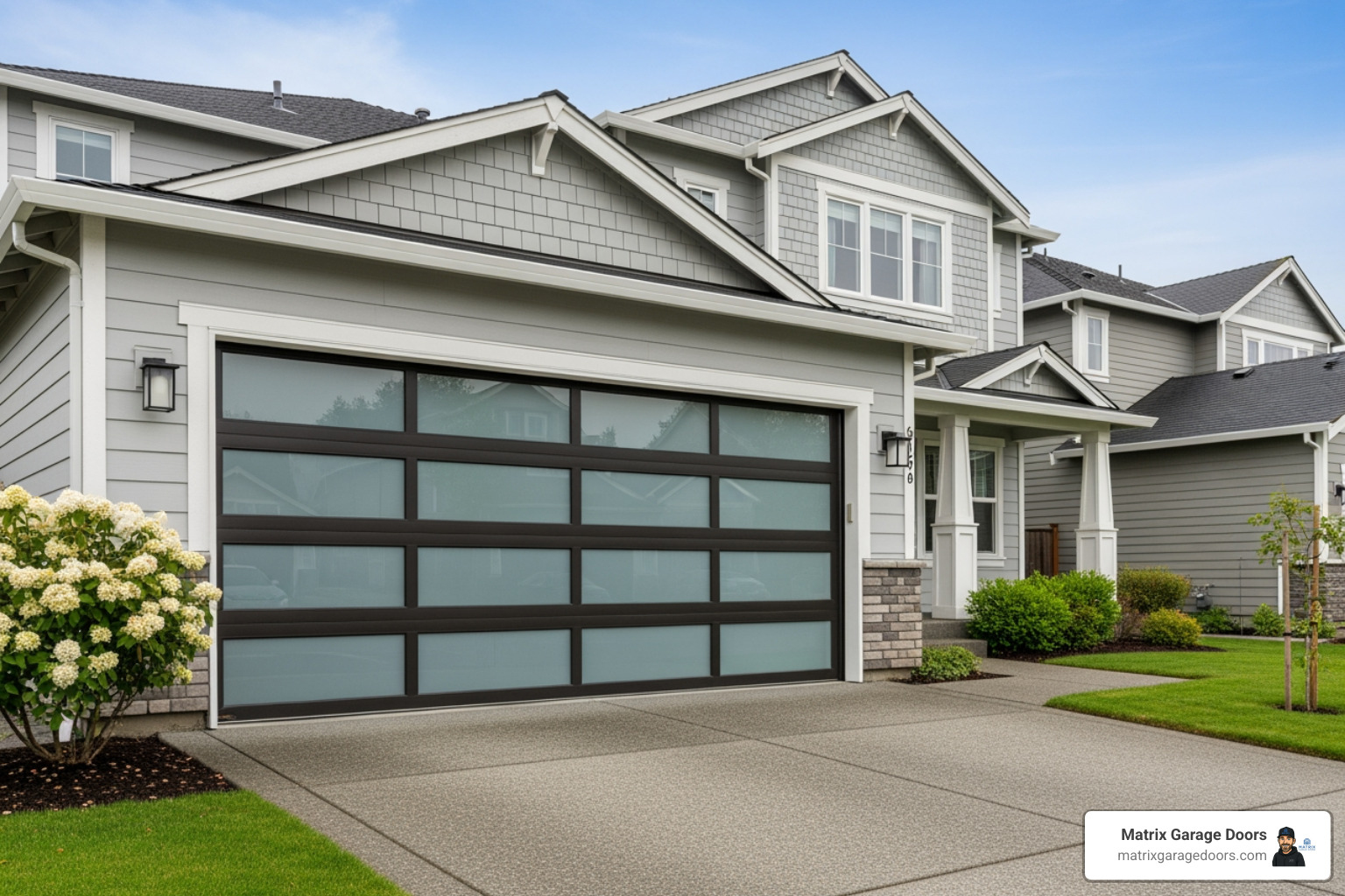 well-stocked service van with various garage door parts visible - professional garage door service