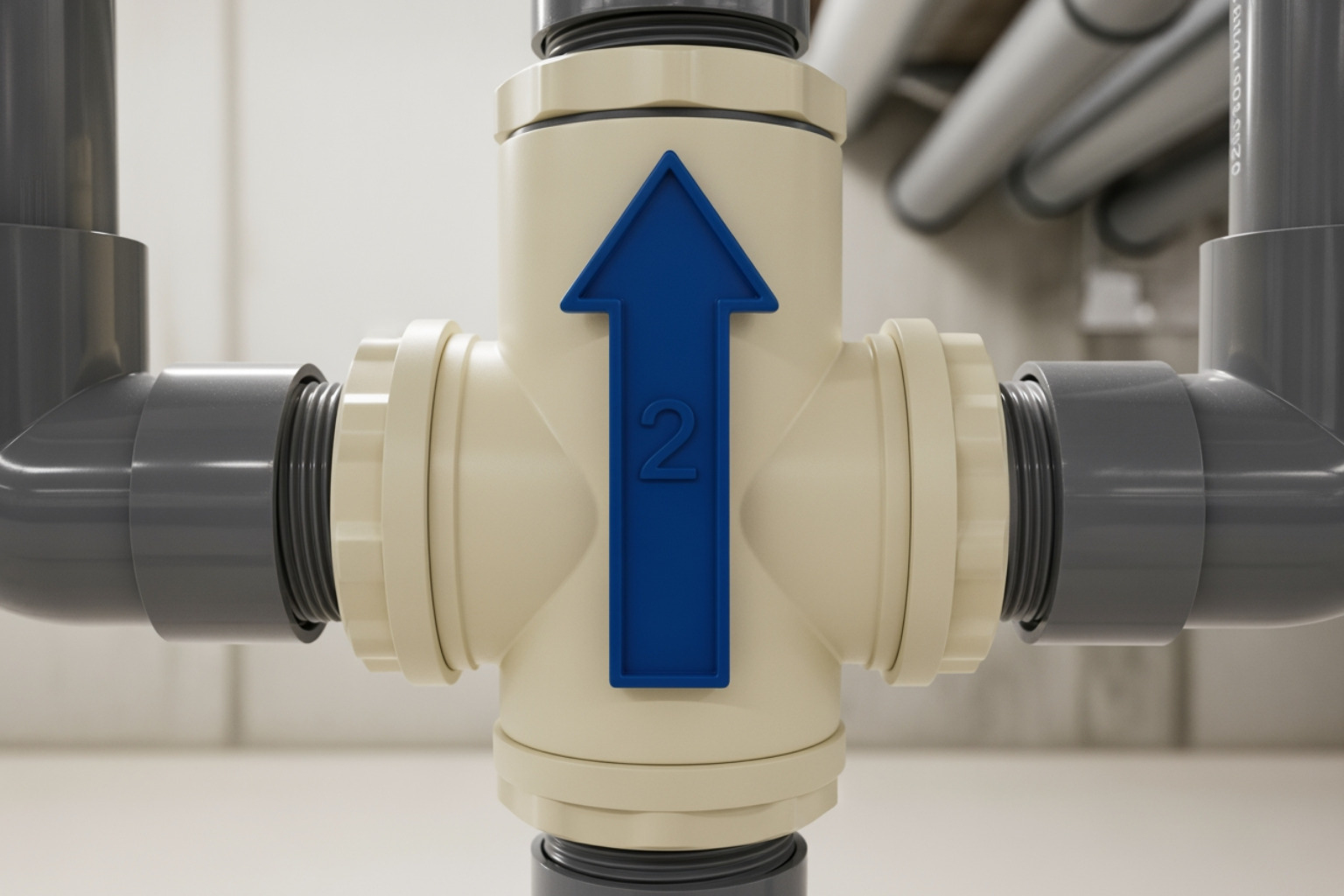 Sump pump check valve with arrow pointing up - sump pump check valve replacement