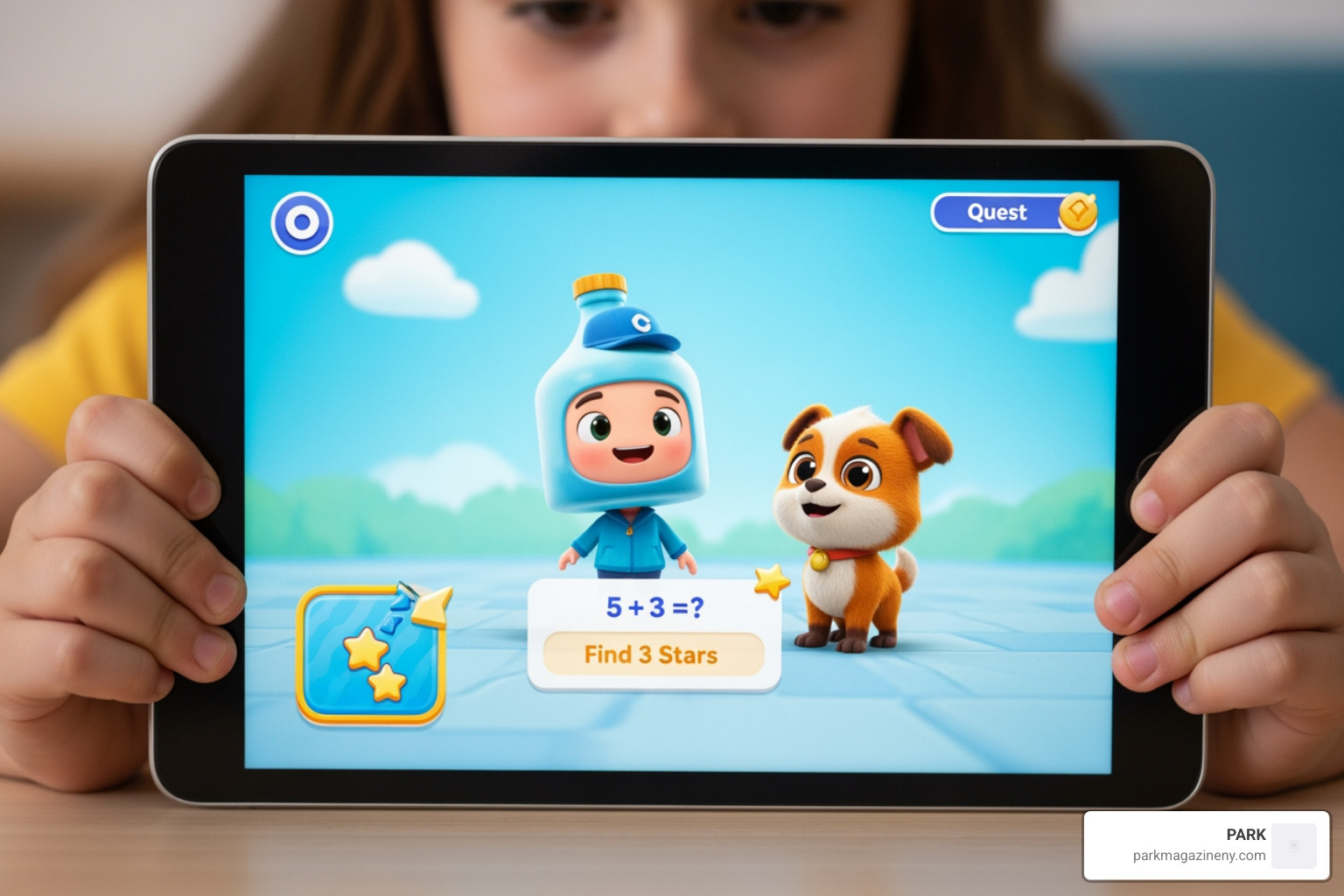 Boddle game in action on a tablet - boddle