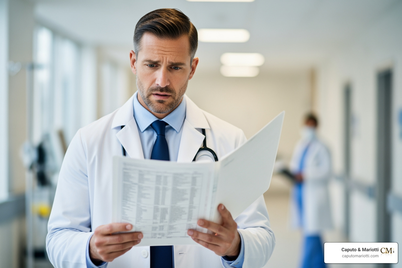 doctor reviewing patient chart concerned - medical negligence lawyers near me doctor reviewing patient chart concerned - medical negligence lawyers near me