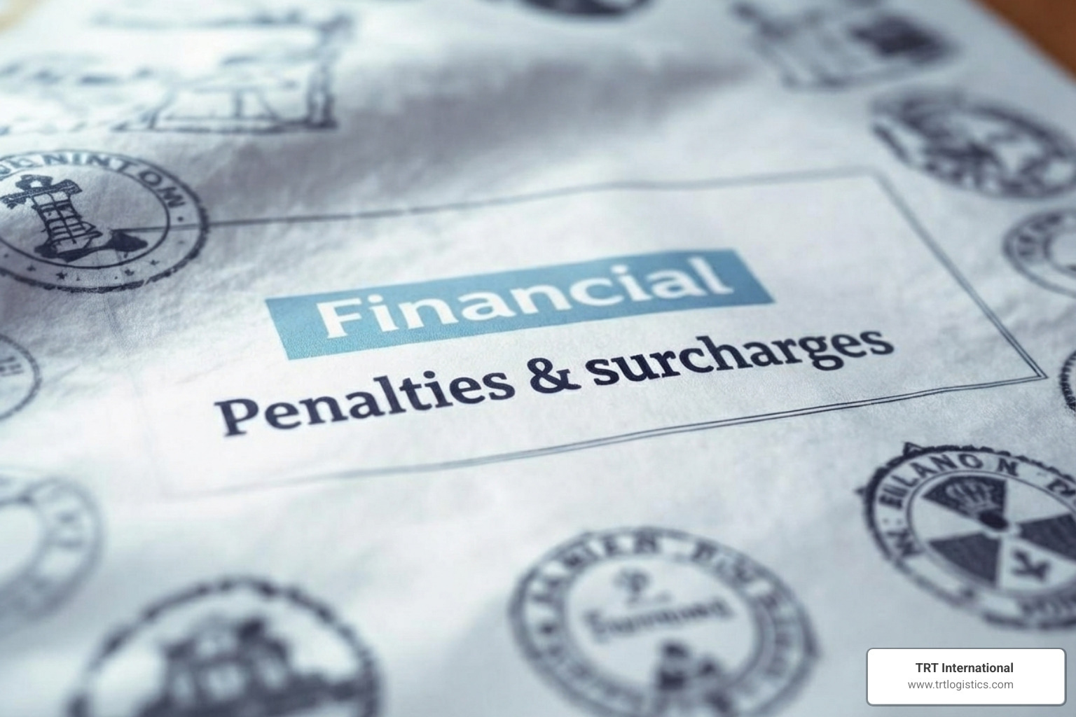 document showing fines and surcharges - overweight cargo solutions document showing fines and surcharges - overweight cargo solutions