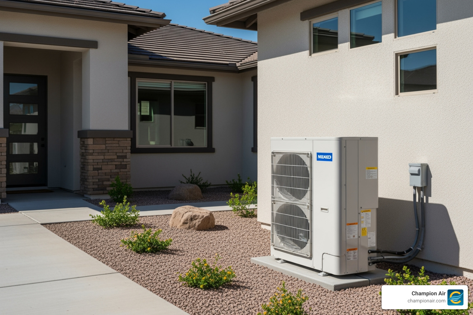 Infographic showing how heat pumps work: outdoor unit extracts heat from air in winter and transfers it inside; in summer, process reverses to cool your home; single system handles both heating and cooling; includes SEER and HSPF ratings explanation; federal tax credit and utility rebate information; typical 10-15 year lifespan with proper maintenance - heat pump installation company in phoenix, az