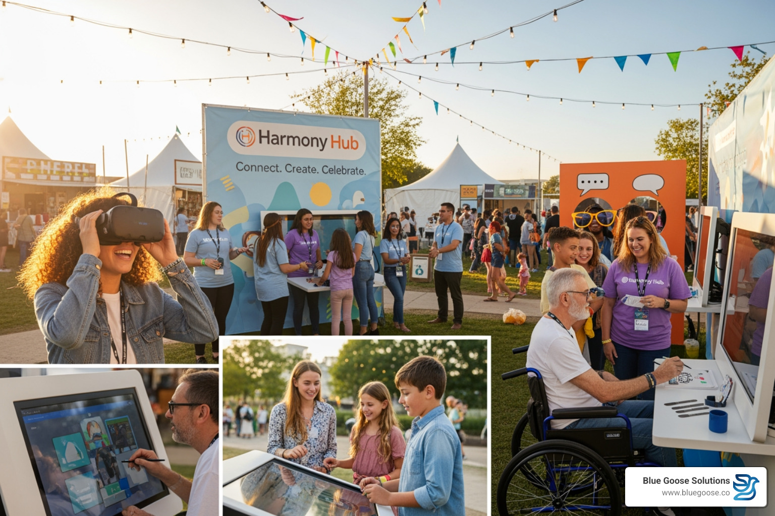 Brand interacting with its community at an outdoor event - mission driven branding