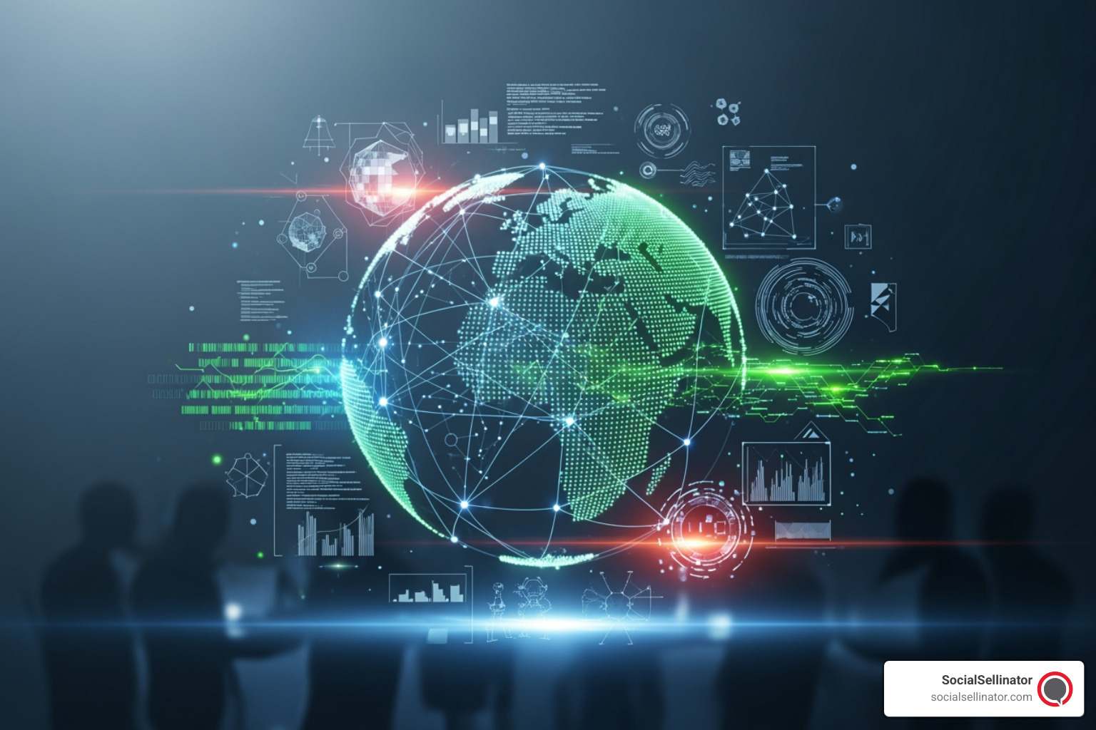dashboard showing digital marketing KPIs like website traffic, conversion rates, social media engagement, and ad spend ROI - top digital agencies in the world